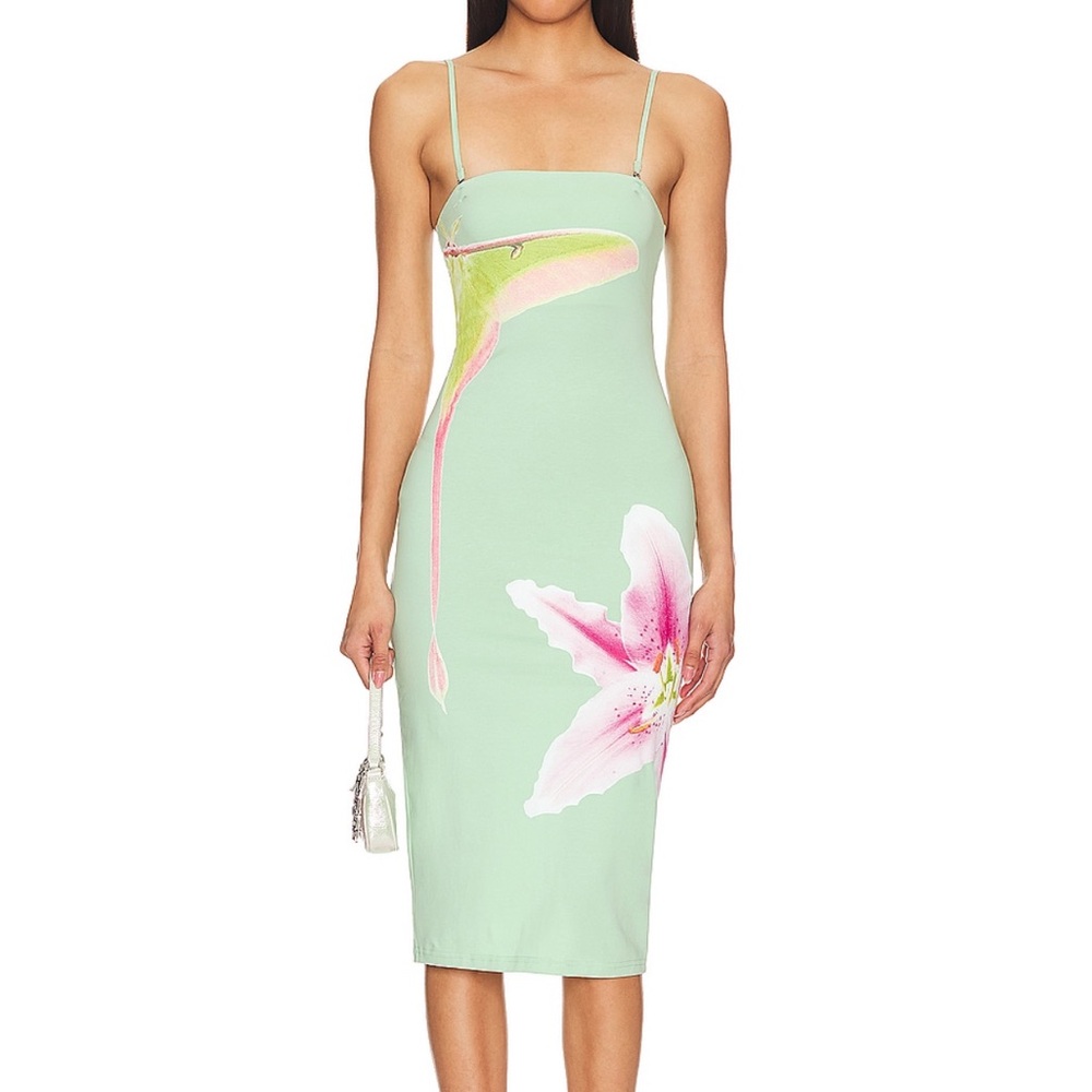 Tyler McGillivary floral midi dress